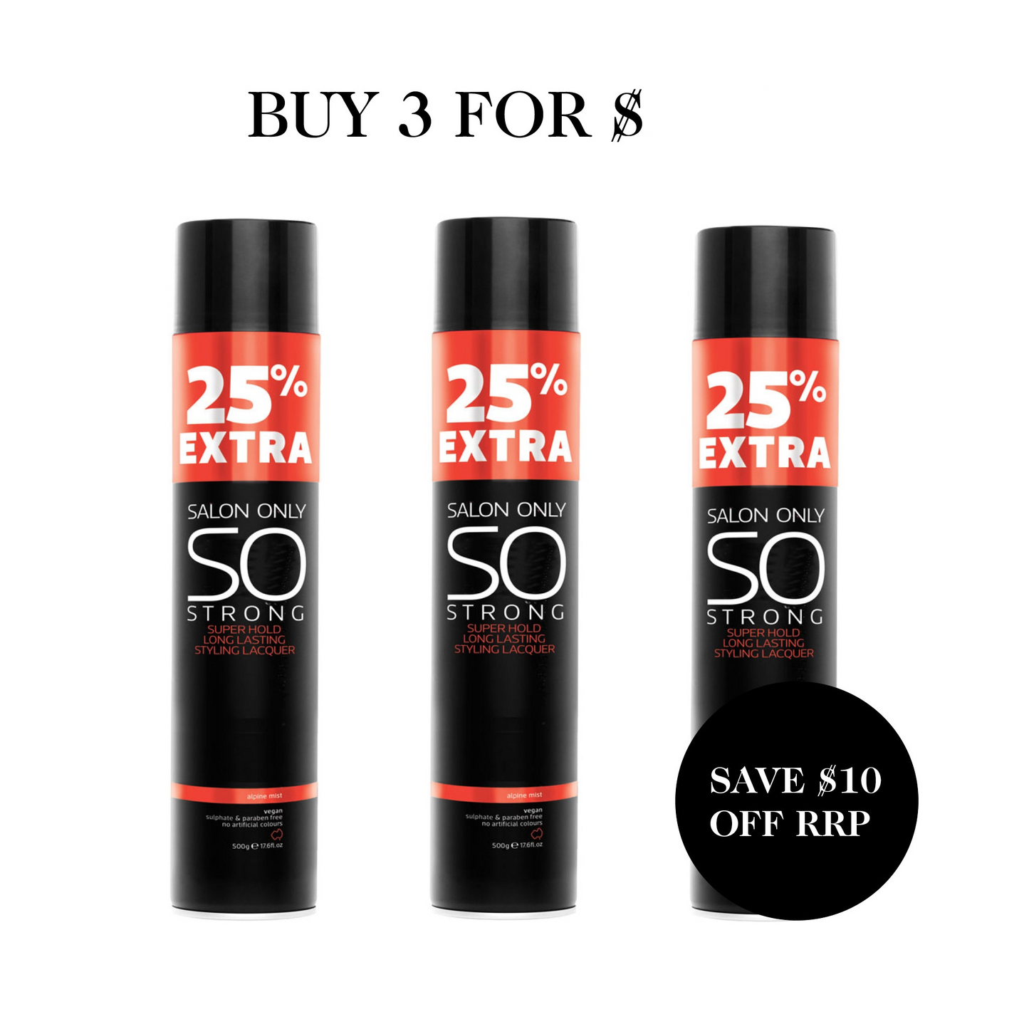 Salon Only SO Strong Super Hold Styling Lacquer